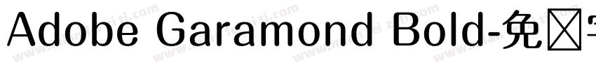 Adobe Garamond Bold字体转换